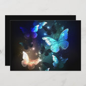 Invitation Papillon de nuit (Devant / Derrière)