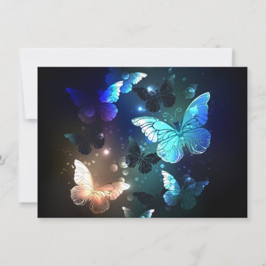 Invitation Papillon de nuit voltigeant (Devant)