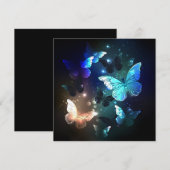 Invitation Papillon de nuit voltigeant (Devant / Derrière)