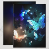 Invitation Papillon de nuit voltigeant (Devant / Derrière)