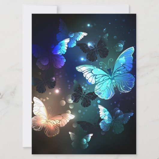 Invitation Papillon de nuit voltigeant (Devant)