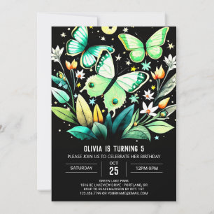 Invitation Papillon de salaison Flutting Anniversaire
