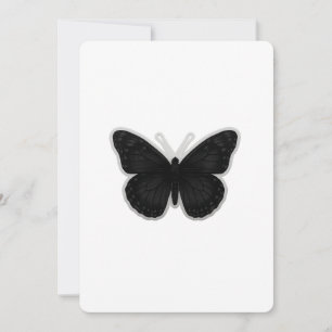 Invitation Papillon d'élégance sombre