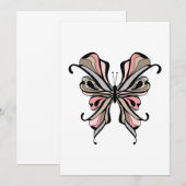Invitation Papillon d'ouverture (Devant / Derrière)