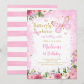 Invitation papillon éditable (Devant / Derrière)