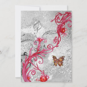 Invitation PAPILLON EN PAILLETTES 2, Élégante fête de mariage