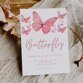 Invitation Papillon Enfants Twin 1er anniversaire