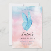 Invitation Papillon esthétique rêve nuptiale douche (Devant)