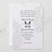 Invitation Papillon et floraison (Dos)