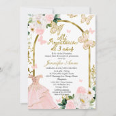 Invitation Papillon Fille Espagnole Ma Présentation de 3 Ans (Devant)
