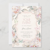 Invitation Papillon floral (Devant)