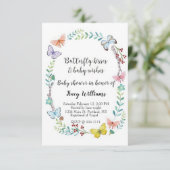 Invitation Papillon floral (Debout devant)