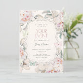 Invitation Papillon floral (Debout devant)