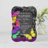 Invitation Papillon gothique alternatif (Debout devant)