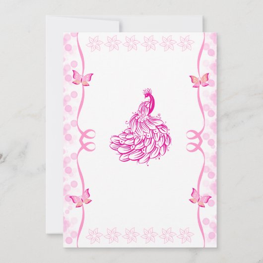 Invitation Papillon Griha Pravesh indien hindou (Dos)