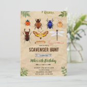 Invitation papillon insectes vintage (Debout devant)