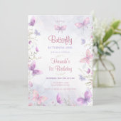 Invitation Papillon Invitation Anniversaire Papill (Debout devant)