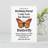 Invitation Papillon Je Ne Cherche Que Le Papillon Au Miel Ann (Debout devant)