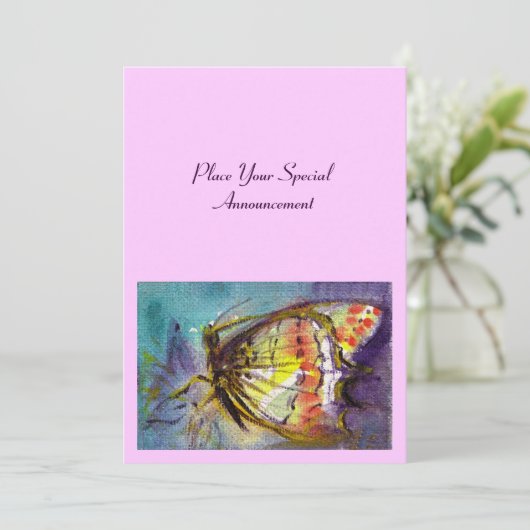 INVITATION PAPILLON MAGIQUE (Debout devant)