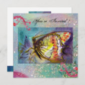 INVITATION PAPILLON MAGIQUE (Devant / Derrière)