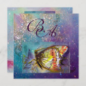 INVITATION PAPILLON MAGIQUE (Devant / Derrière)