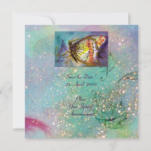 INVITATION PAPILLON MAGIQUE (Dos)