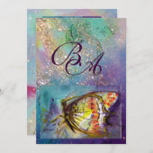 INVITATION PAPILLON MAGIQUE (Devant / Derrière)