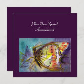 INVITATION PAPILLON MAGIQUE (Devant / Derrière)