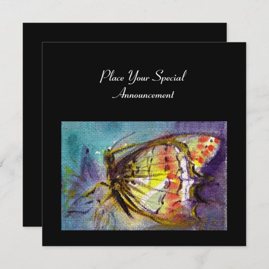 INVITATION PAPILLON MAGIQUE (Devant / Derrière)