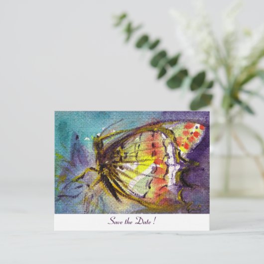 Invitation PAPILLON MAGIQUE ,blanc (Debout devant)