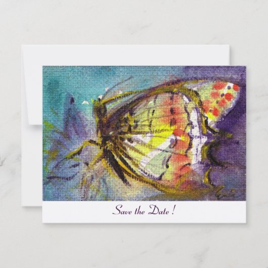 Invitation PAPILLON MAGIQUE , métallisé champagne (Devant)