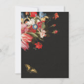 Invitation Papillon Master Hollandais Floral Dark & Moody Mar (Dos)