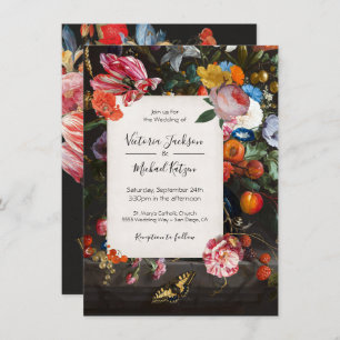 Invitation Papillon Master Hollandais Floral Dark & Moody Mar
