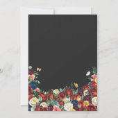 Invitation Papillon mexicain broderie Quinceanera Floral (Dos)