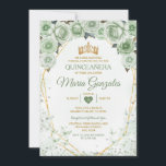 Invitation Papillon mexicain vert Quinceañera Sage<br><div class="desc">Sage Green Mexicaine Charra Quinceañera Butterfly Invitation Mis Quince 15 Anos,  16e Anniversaire, </div>