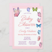 Invitation papillon modifiable (Devant / Derrière)