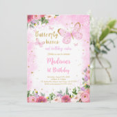 Invitation papillon modifiable (Debout devant)