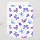 Invitation Papillon Pastel | Élégant et capricieux (Devant / Derrière)