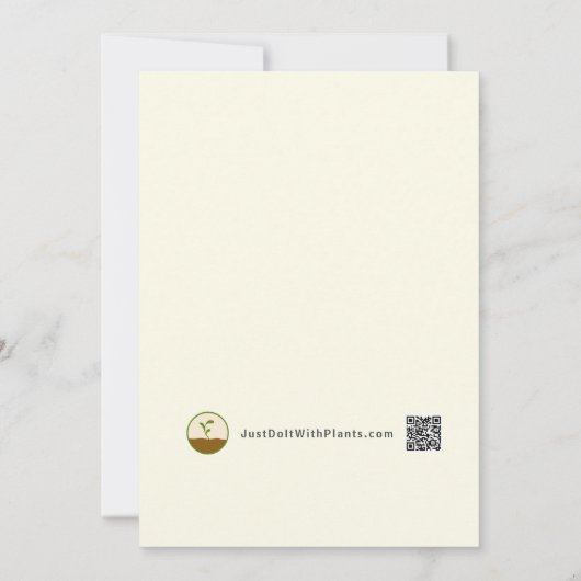 Invitation Papillon rose (Dos)