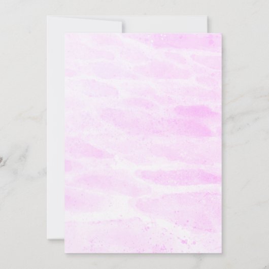 Invitation papillon rose violet (Dos)