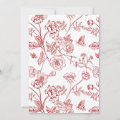 Invitation Papillon rouge Quinceañera Quince Años (Dos)