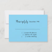 Invitation Papillon RSVP Turquoise Purple Aquarelle (Dos)