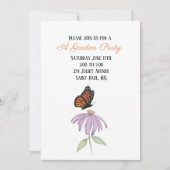 Invitation Papillon sur Fleur de Cône (Devant)