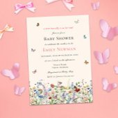 Invitation Papillon sur le chemin | Baby shower Boho