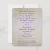 Invitation Papillon sur Lilacs Vow Renewal (Dos)