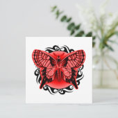 Invitation papillon tribal (Debout devant)