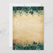 Invitation Papillon vert princesse vintage Quinceañera (Dos)