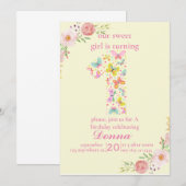 Invitation Papillon Violet Notre Petit Papillon (Devant / Derrière)