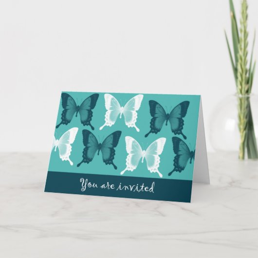 Invitation - Papillons (Devant)