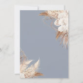 Invitation Papillons à l'aquarelle Herbe de Pampas (Dos)